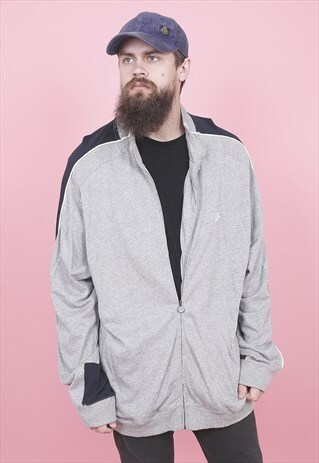 VINTAGE GREY NIKE TRACK JACKET /R4168
