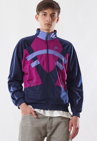 VINTAGE NIKE TRACKSUIT 90S PURPLE BLUE