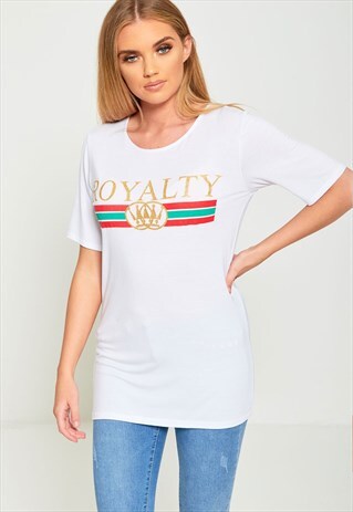 ROYALTY SLOGAN T-SHIRT