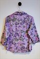 VINTAGE 90S CASUAL FLORAL MOM BLOUSE SIZE 10-12