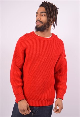 VINTAGE MARINA YACHTING JUMPER SWEATER RED
