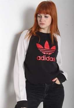 Vintage Adidas Big Logo Sweatshirt Black