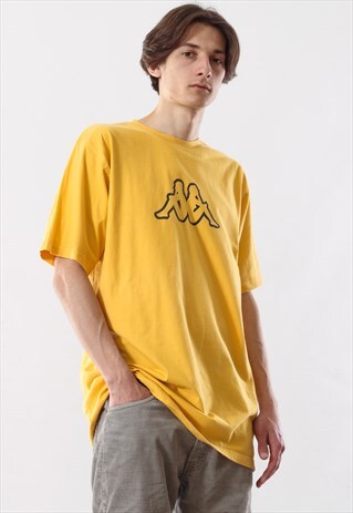 90'S VINTAGE MENS KAPPA BIG LOGO T SHIRT TEE