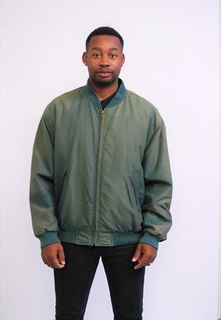 VINTAGE SILK BOMBER JACKET