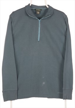 Vintage Eddie Bauer - Blue Quarter Zip Sweatshirt - XLarge