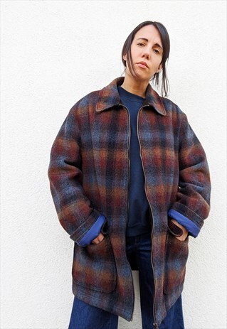 MISSONI VINTAGE CHECKERED ZIP UP JACKET