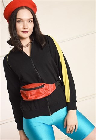 VINTAGE 80'S RETRO SPORTS TRACK FESTIVAL GARM JACKET