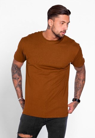 ESSENTIAL BLANK T-SHIRT - TEXAS ORANGE RUST