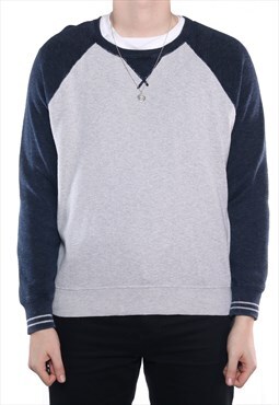 Vintage Ralph Lauren - Grey and Blue Crewneck Sweatshirt - L