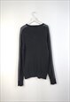 VINTAGE CALVIN KLEIN CARDIGAN ORIGIN IN BLACK M