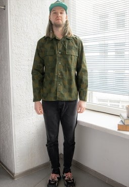 Vintage 80's Camo Jacket In Khaki