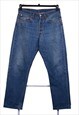 VINTAGE 90'S LEVI'S JEANS / PANTS DENIM STRAIGHT LEG BLUE 32