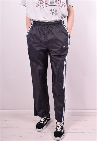 NIKE MENS VINTAGE TRACKSUIT TROUSERS W32 L29 GREY 90'S