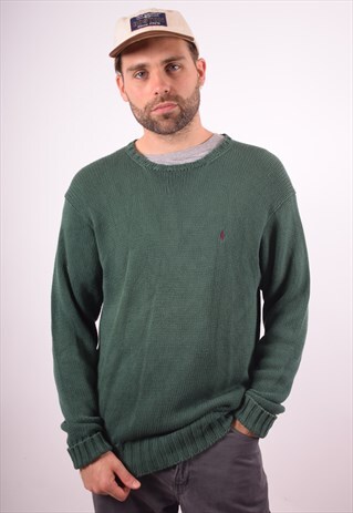 POLO RALPH LAUREN MENS VINTAGE JUMPER SWEATER LARGE 90S