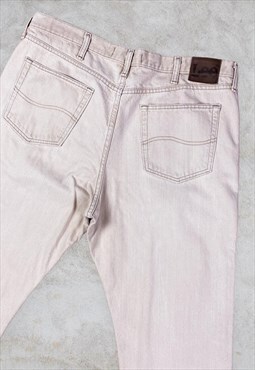 Vintage Lee Beige Jeans Denim W40 L30