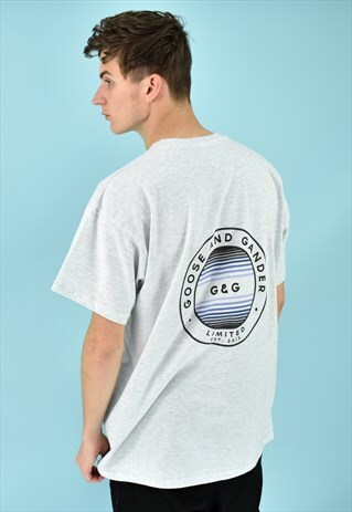 G&G UNISEX ASH/PURPLE CIRCLE FADE TEE