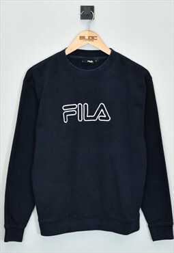 Vintage Fila Sweatshirt Blue XSmall