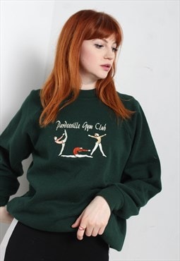 Vintage 90's Graphic Sweatshirt Green