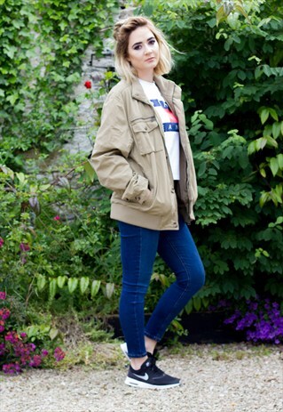 VINTAGE 90'S PADDED JEEP BOMBER JACKET
