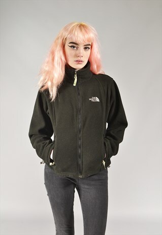 VINTAGE BLACK THE NORTH FACE FLEECE JACKET