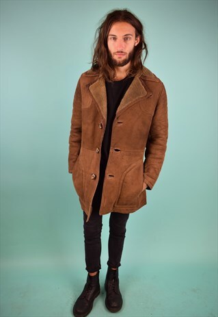 VINTAGE 90'S SHEARLING COAT