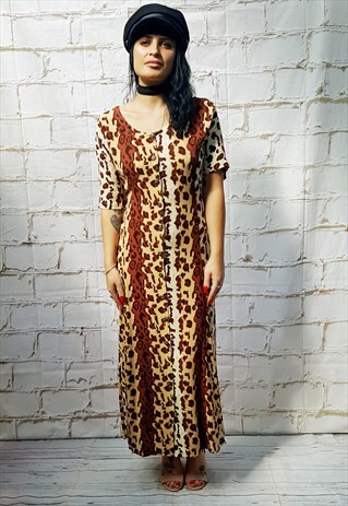 VINTAGE ANIMAL PRINT DRESS
