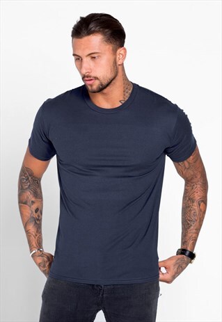 ESSENTIAL BLANK T-SHIRT - MIDNIGHT NAVY BLUE