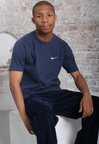 VINTAGE NIKE LOGO T-SHIRT BLUE