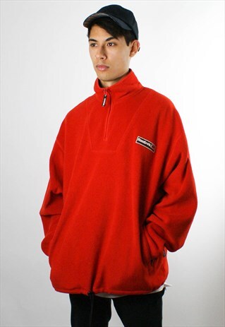 VINTAGE REEBOK 1990S ORANGE FLEECE SWEATSHIRT