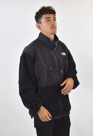 VINTAGE 90S BLACK THE NORTH FACE FLEECE JACKET
