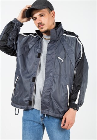 VINTAGE 80S PUMA RAINCOAT JACKET / S1466