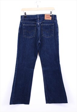 Vintage Levi's 514 Jeans Dark Washed Blue Flared Leg Bootcut