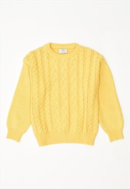Vintage Benetton Jumper Sweater Yellow