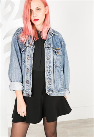 VINTAGE 80'S WRANGLER DENIM JACKET 0294 / 5001 / 403