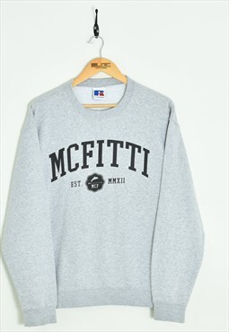 Vintage Mcfitti Sweatshirt Grey XSmall 