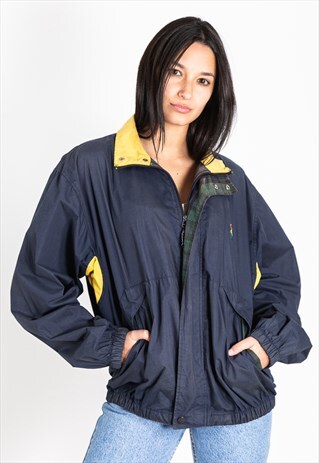 VINTAGE 80S CHAPS BY POLO RL SHELL SPORT JACKET / S2115