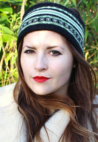 VINTAGE 90S SKI HEADBAND - WINTER WARMER - ONE SIZE FITS ALL