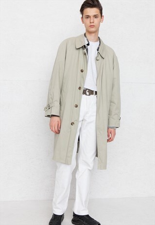 VINTAGE BEIGE BUGATTI CAR COAT