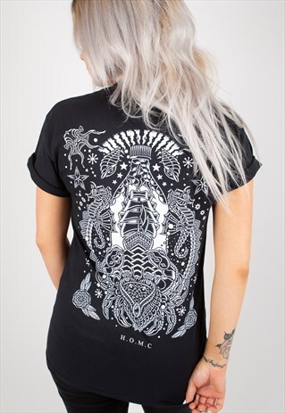 OCEAN BLACK T-SHIRT