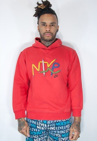 NIKE VINTAGE HOODIE RED