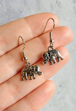 MINI ELEPHANT DROP EARRINGS