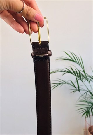 VINTAGE LEATHER BROWN BELT