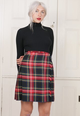 80S WOOL KILT SKIRT