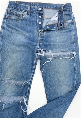 vintage levi's ripped jeans