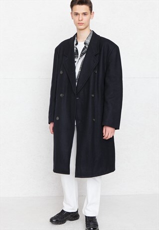 VINTAGE NAVY CASANOVA TRENCH COAT