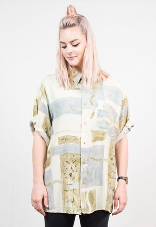 90'S GRUNGE CRAZY SHORT SLEEVE SHIRT