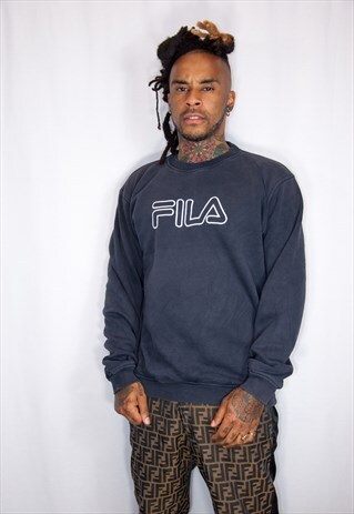 FILA BLUE VINTAGE SWEATSHIRT
