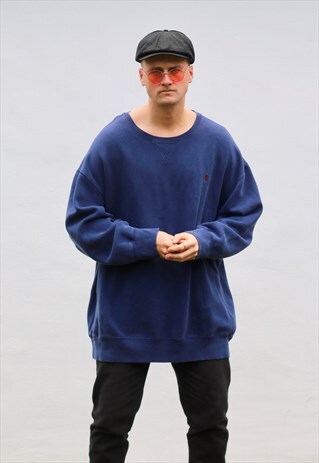 RALPH LAUREN USA 90S NAVY BLUE SWEATSHIRT