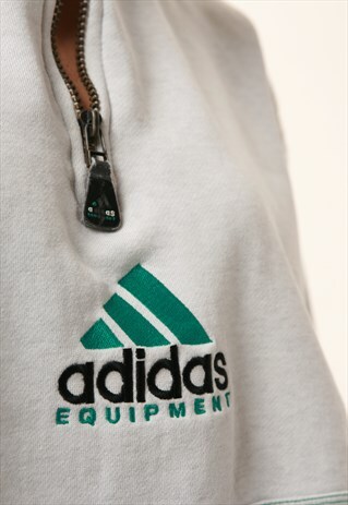 90S VINTAGE ADIDAS EQUIPMENT 1/4 ZIP SWEATSHIRT 1205