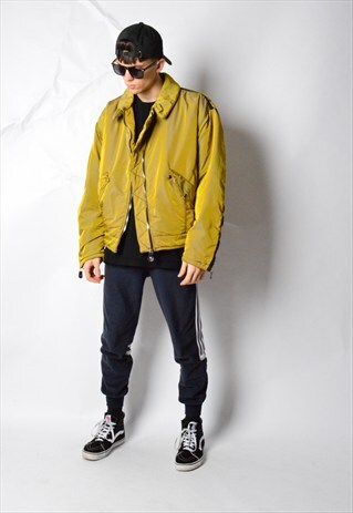 VINTAGE 50S KHAKI CHAMELEON PARACHUTE SLEEVES SKI JACKET